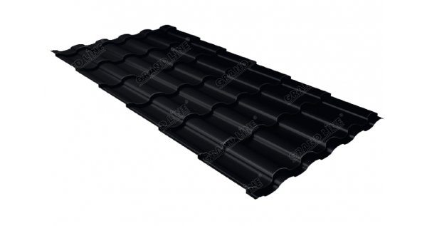 Металлочерепица кредо 0,45 Drap RAL 9005 черный купить в Копейске