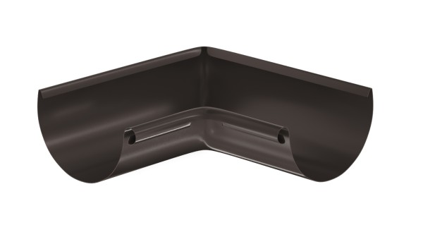 Водосток Aquasistem, система 125x90 - Угол желоба, внутренний 90° RR 32 Тёмно-Коричневый купить в Копейске