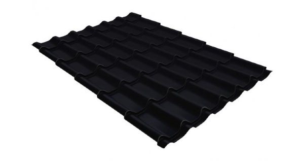 Металлочерепица классик GL 0,5 Velur20 RAL 9005 черный купить в Копейске