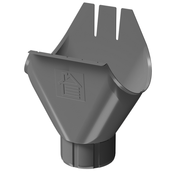 Воронка желоба D125 Döcke STAL PREMIUM Графит, (RAL 7024) купить в Копейске