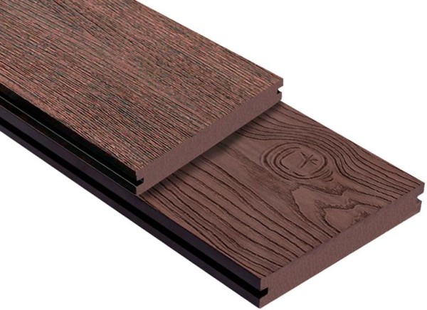 Террасная доска ДПК Outdoor 3D полнотелая STORM/OCEAN BROWN коричневая микс купить в Копейске