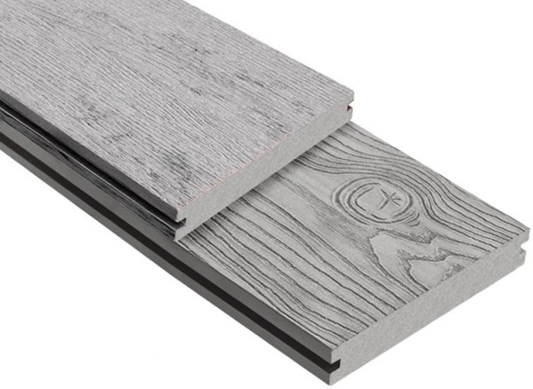 Террасная доска ДПК Outdoor 3D полнотелая STORM/OCEAN GREY серая микс купить в Копейске
