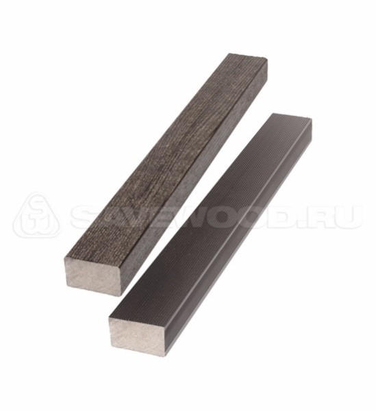 Брус лавочный ДПК полнотелый Savewood тёмно-коричневый купить в Копейске