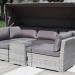 Диван-Трансформер AFINA плетеный из иск. ротанга AFM-320G Grey купить в Копейске