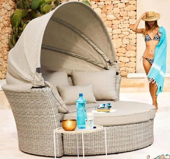Диван-Трансформер AFINA плетеный из иск. ротанга AFM-325 Beige купить в Копейске