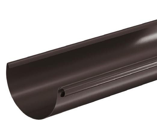 Водосток Aquasistem, система 125x90 - Водосточный желоб 3.00м RR 32 Тёмно Коричневый купить в Копейске