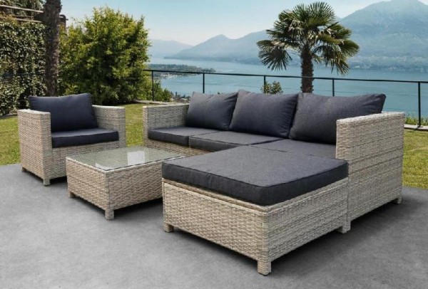Комплект мебели AFINA плетеной из иск. ротанга YR821G Grey/Grey купить в Копейске