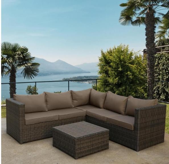 Комплект мебели AFINA плетеной из иск. ротанга YR825A Brown/Beige купить в Копейске