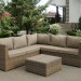 Комплект мебели AFINA плетеной из иск. ротанга YR825B Beige купить в Копейске