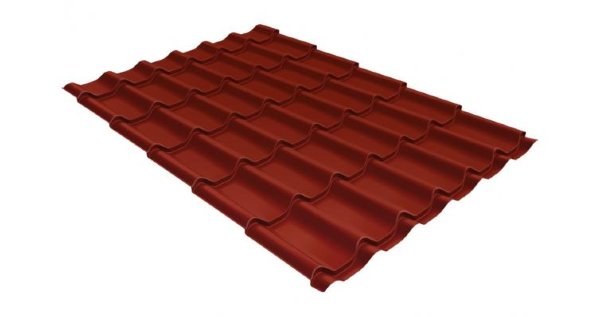 Металлочерепица классик 0,5 Satin RAL 3009 оксидно-красный купить в Копейске