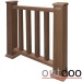 Ограждение из ДПК Outdoor Классик 3D STORM коричневый микс купить в Копейске