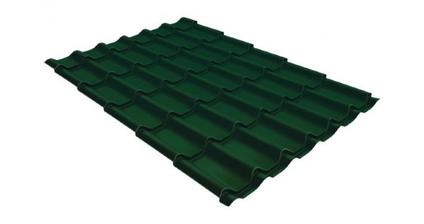 Металлочерепица классик 0,5 Satin RAL 6005 зеленый мох купить в Копейске