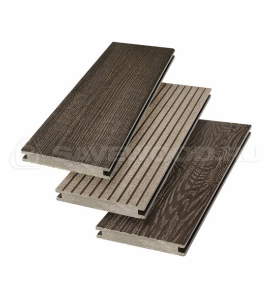 Террасная доска SW Fraxinus (R) полнотелая «SaveWood» Темно-коричневый купить в Копейске