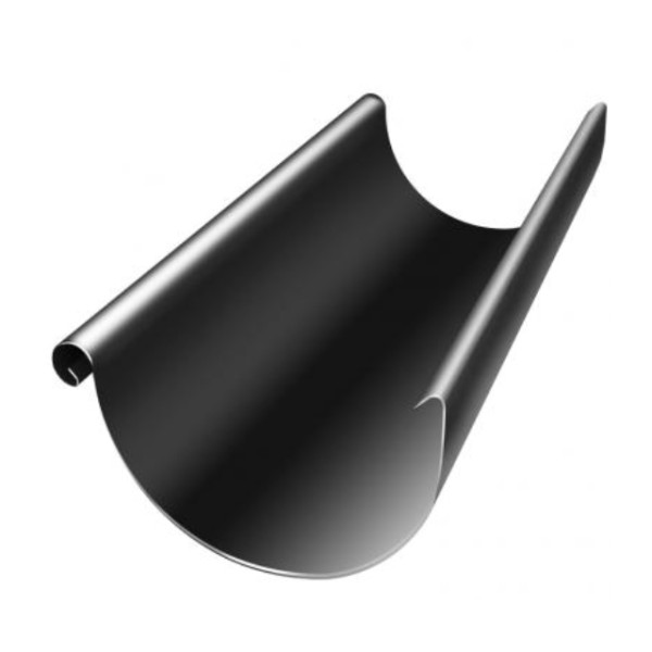 Водосток Grand Line 125x90 – Желоб 3м RAL 9005 купить в Копейске