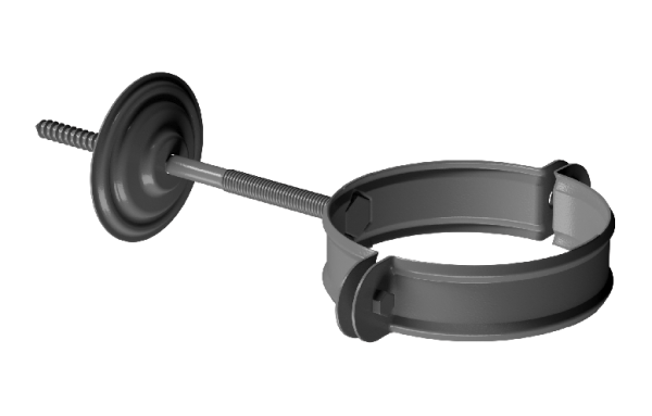 Хомут трубы D90 Döcke STAL PREMIUM Графит, (RAL 7024) купить в Копейске
