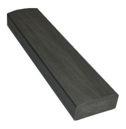 Лавочный брус Ecodecking Некст полнотелый брашированный 70х35 графит купить в Копейске