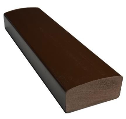 Лавочный брус Ecodecking Некст полнотелый глянцевый 70х35 шоколад купить в Копейске