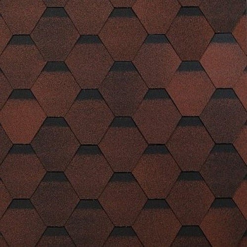 Гибкая черепица Shinglas, коллекция Оптима – Красный купить в Копейске