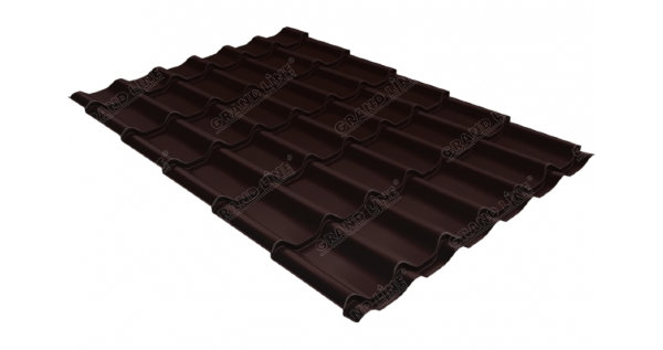 Металлочерепица классик GL 0,5 Quarzit RAL 8017 шоколад Metallic купить в Копейске