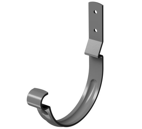 Карнизный крюк короткий (гнутый) D125 Döcke STAL PREMIUM Графит, (RAL 7024) купить в Копейске