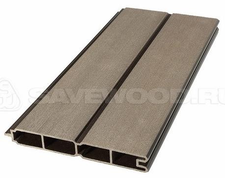 Заборный профиль из ДПК Savewood SW Agger матовый тёмно-коричневы купить в Копейске